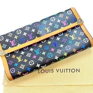 Louis Vuitton Multi -Color International Wallet - Good Vintage Condition